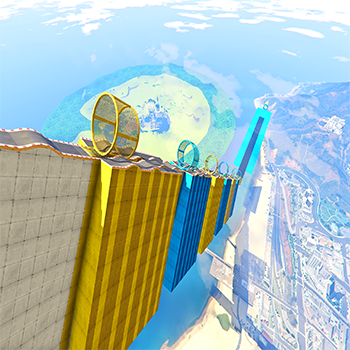 GTA V CRAZY STUNT MEGA RAMP MAP